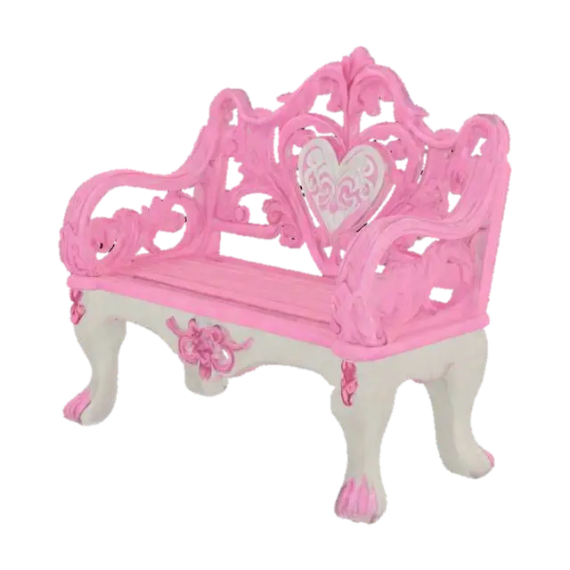 Love_bench - Park 3D model, vytvořený pomocí AI