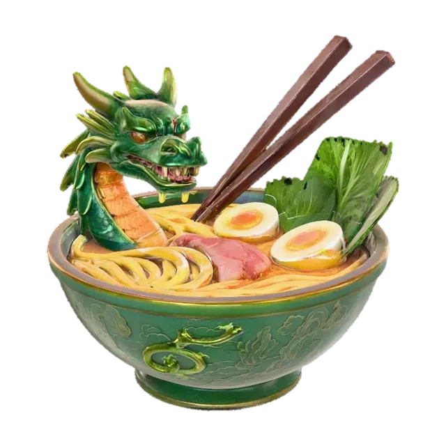 3D model for Dragon_Ramen_Bowl,#food#