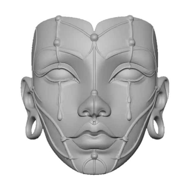 3D model for female_mask
