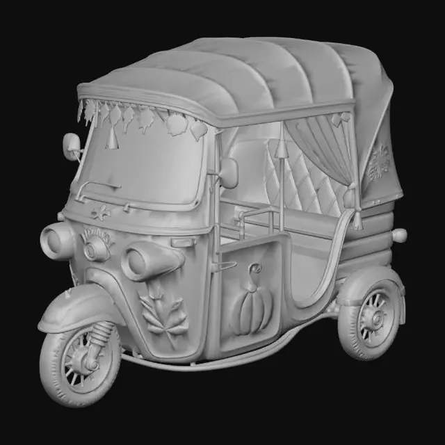 3D model for Autumn_Tuk-Tuk,#Thanksgiving#