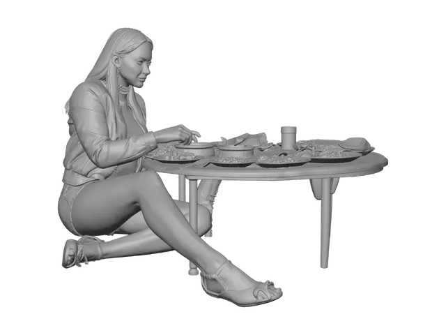 3D model for Dinner on the Rug