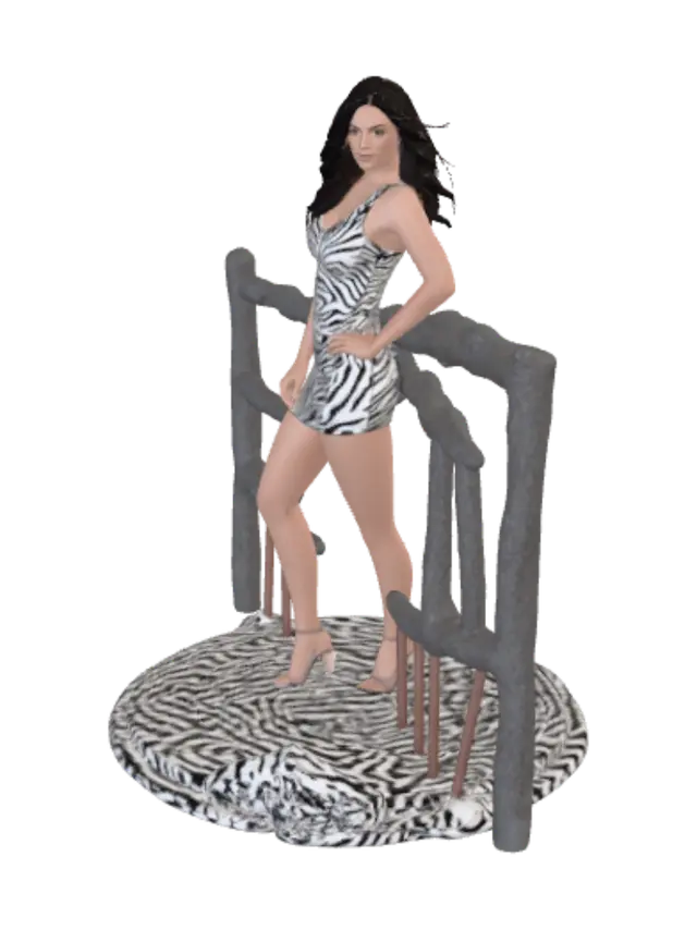 3D model for Zebra Print by the Sea