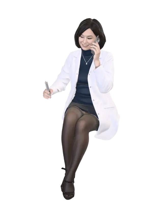 Clinic Call Note 3D-model, gegenereerd door AI