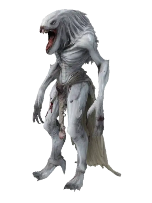 a vicar amelia creature from bloodborne, looks white and has a big mouth, looks… 3D model, vytvořený pomocí AI