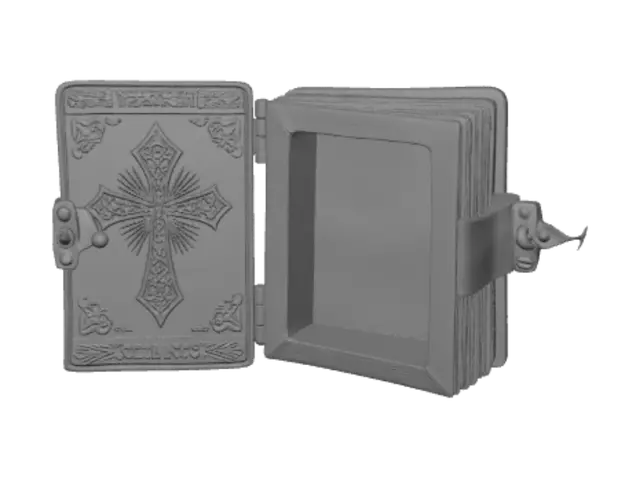 3D model for Celtic Cross Tome in a Wooden Box