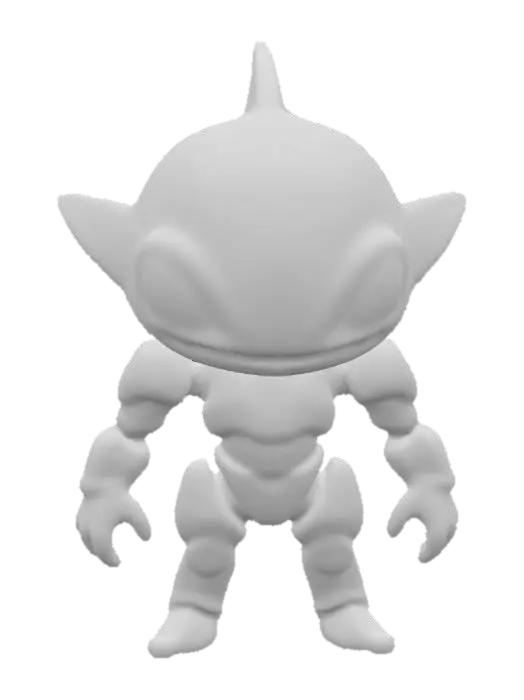 3D model for game figure#, Design a highly detailed, realistic 3D model of a cyborg shark humano , intensity, and readiness for battle.