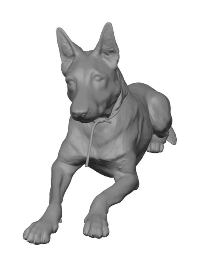 3D model for White Shepherd at Rest