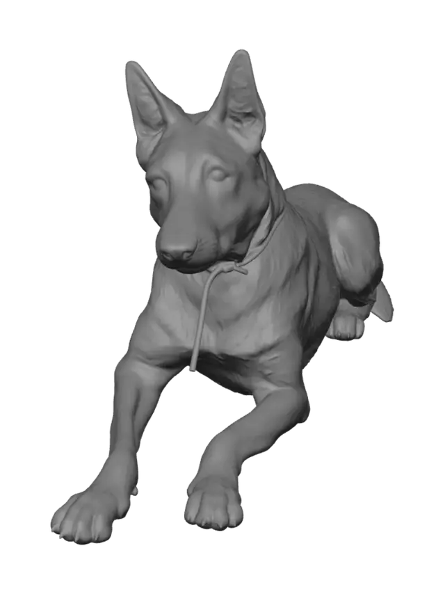 3D model for White Shepherd at Rest