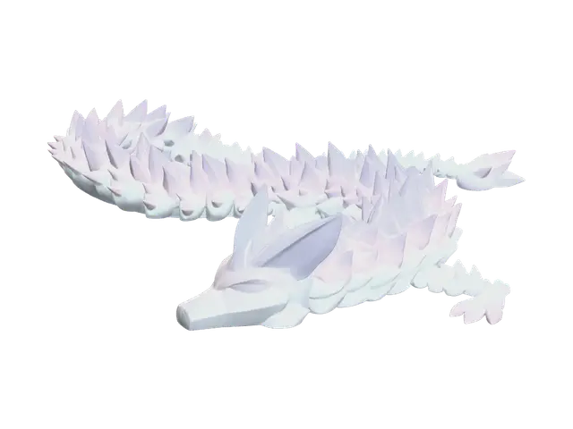 Stylized 3D Dragon - Dragonmodel 3D model, vytvořený pomocí AI