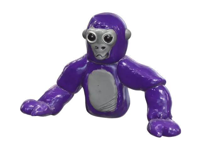 Stylized Gtag Monkey - Stylizedmonkey 3D model, vytvořený pomocí AI