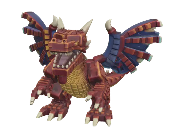 3D model for Realistic Dragon Cannelloni Brainrot