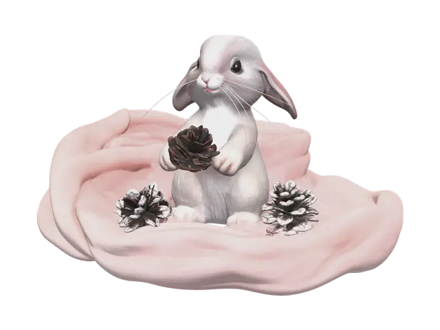 Realistic Cutebunny - Smallpet 3D model, vytvořený pomocí AI