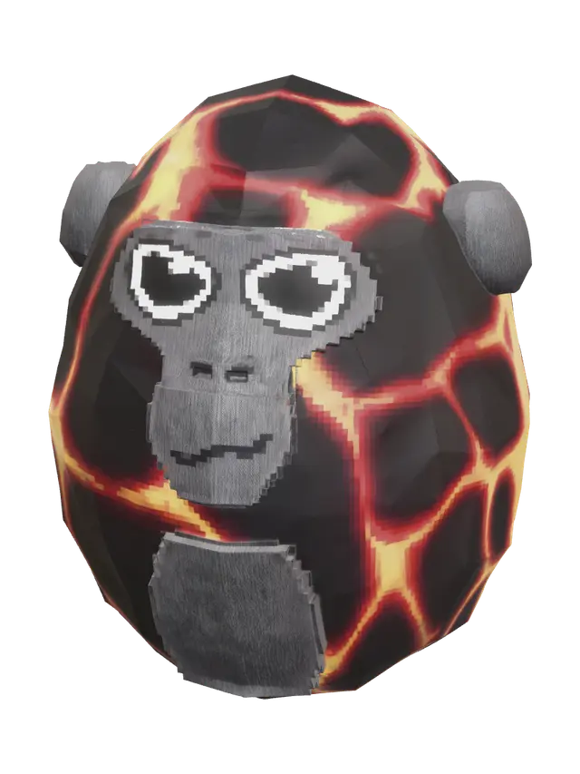 Stylized Gorilla Tag Monke 3D model, vytvořený pomocí AI