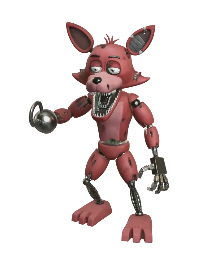 3D model for Stylized Withered Foxy