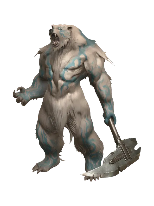 3D model for Stylized Werebear