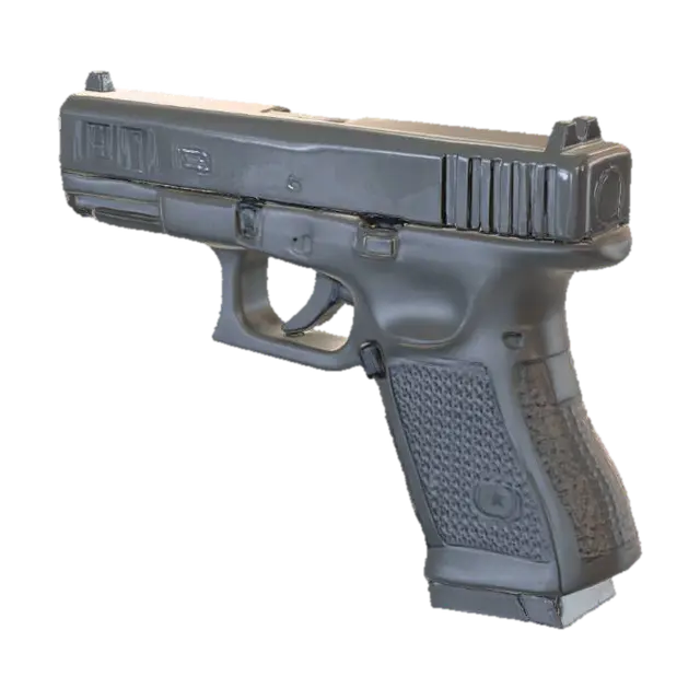 Glock Handgun 3D model, vytvořený pomocí AI