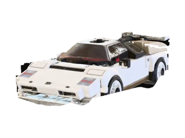 Lego_lambo_countach - Automobiles 3D model, vytvořený pomocí AI