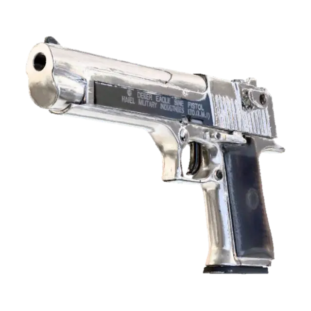Desert_eagle_whiteout - Deserteagle 3D model, vytvořený pomocí AI