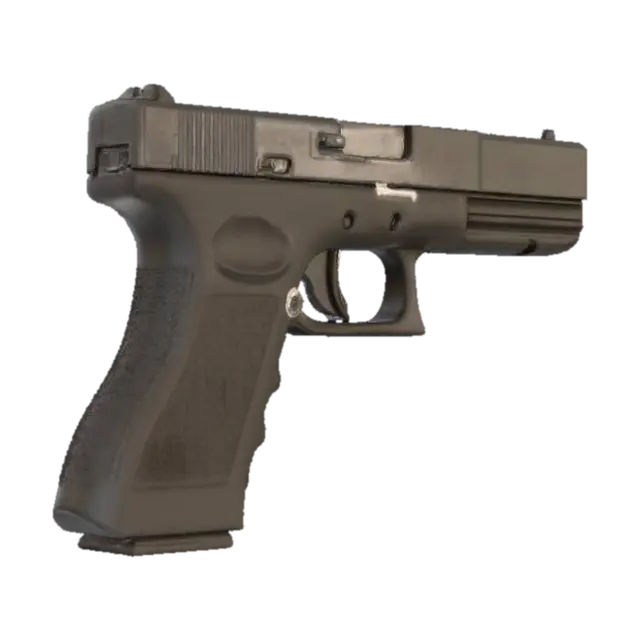 Glock17_new - Glock 3D model, vytvořený pomocí AI