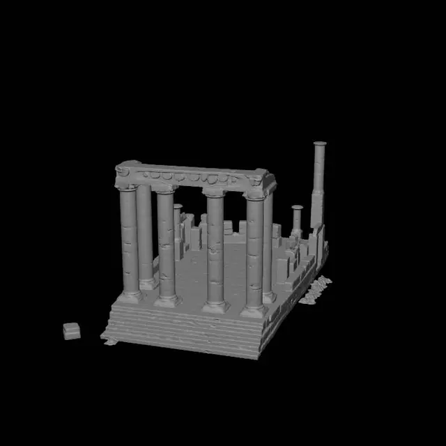 3D model for Colonnaded Temple Ruins