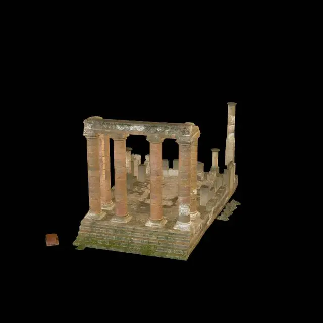 3D model for Colonnaded Temple Ruins