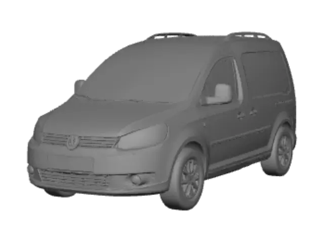 3D model for White Volkswagen van