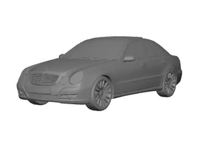 3D model for Black Mercedes-Benz E-Class