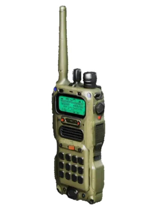 Modello 3D a futuristic military walkie talkie - Radio, generato dall’IA