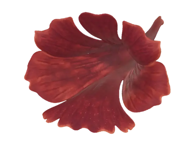 Crimson Petal Curve 3D model, vytvořený pomocí AI