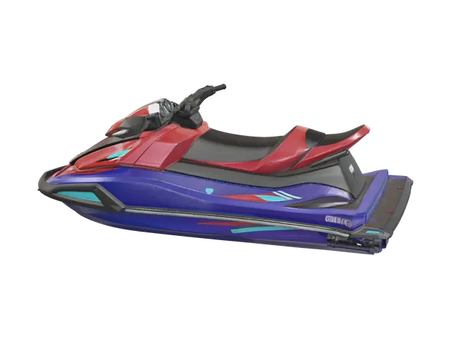 Weathered Jet Ski - Watercraft 3D model, vytvořený pomocí AI