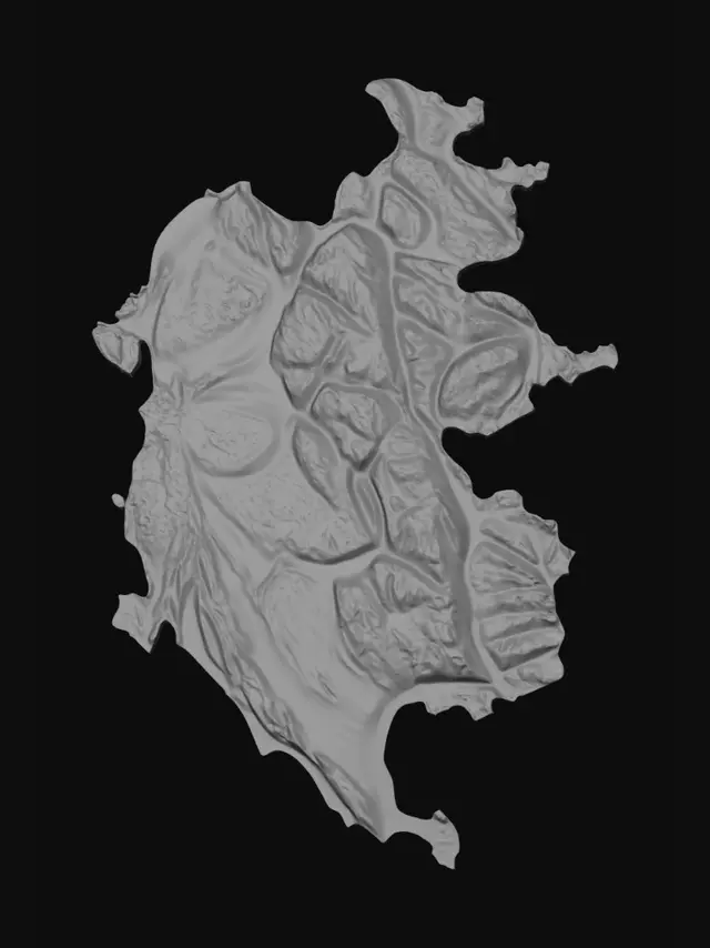 3D model for Alpine Relief: Map of Switzerland