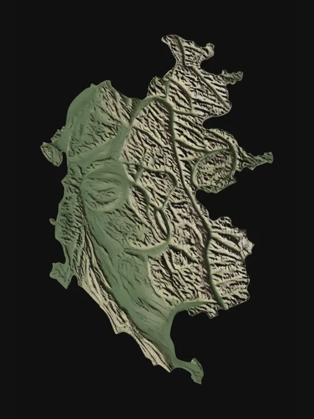 3D model for Alpine Relief: Map of Switzerland
