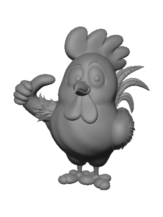 3D model for Cheerful Rooster