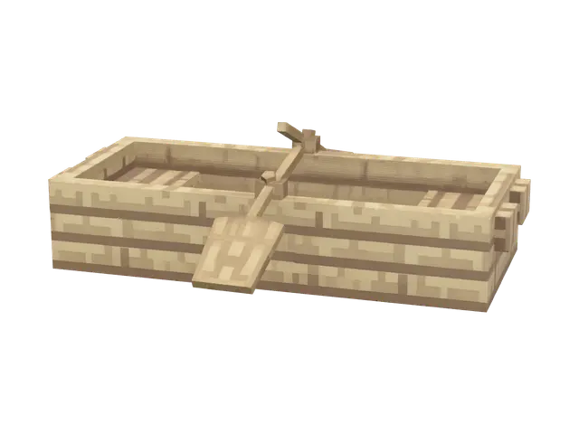 Minecraft Boat - Seafaring 3D model, vytvořený pomocí AI