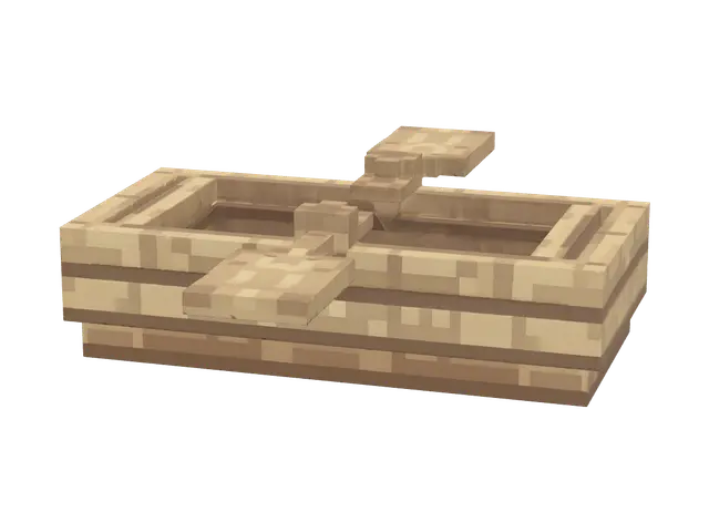 Stylized Minecraft Boat - Seafaring 3D model, vytvořený pomocí AI