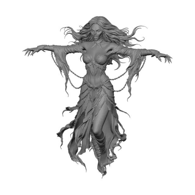 3D model for Wraith of the Tattered Gown