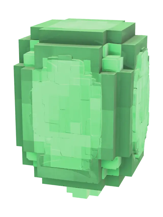 3D model for Realistic Minecraft Emerald