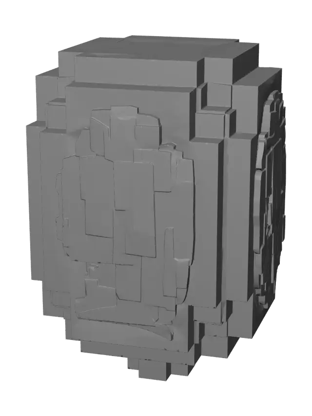 3D model for Realistic Minecraft Emerald