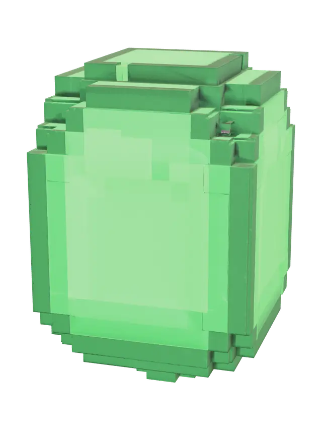3D model for Minecraft Emerald