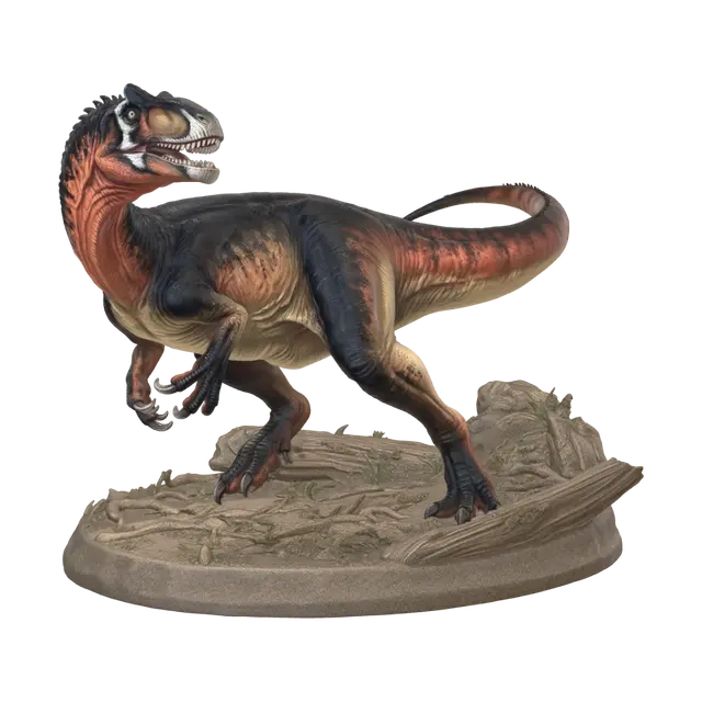 Allosaurus jimmadseni - Predatory 3D model, vytvořený pomocí AI