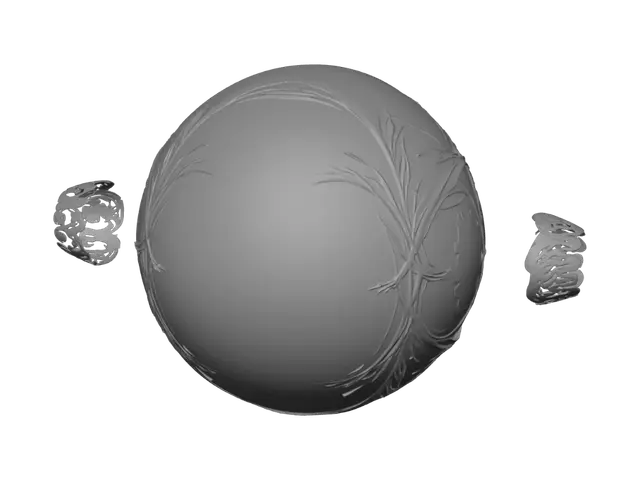 3D model for Golden Swirl Orb
