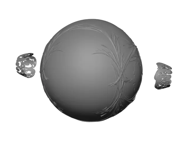 3D model for Golden Swirl Orb