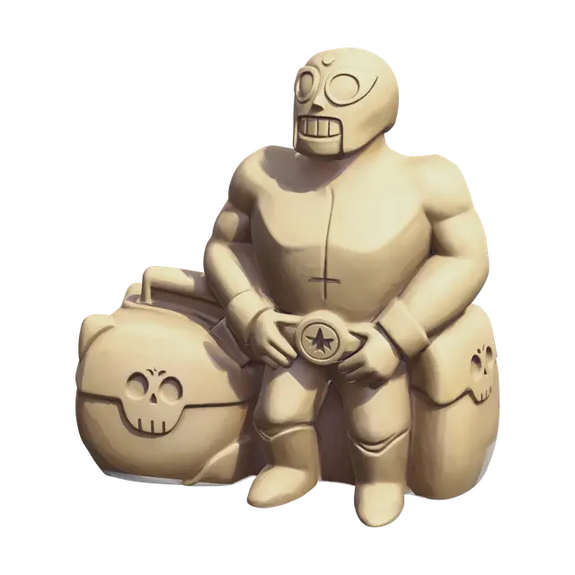 Realistic El Primo Brawl Stars - Brawlstars 3D model, vytvořený pomocí AI