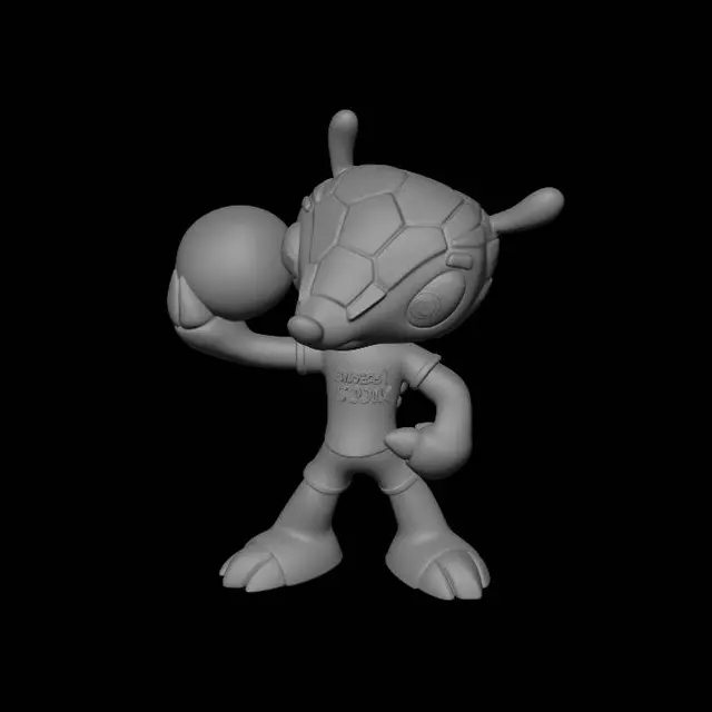 3D model for Brasil 2014 World Cup Mascots