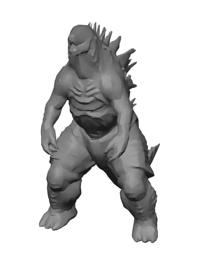 3D model for Stormbound Godzilla