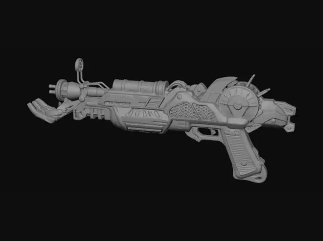 3D model for Emerald Coil Blaster