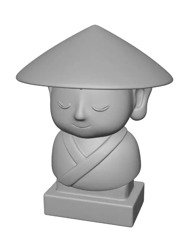 3D model for Zen Monk Selfie