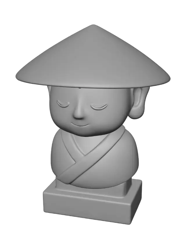 3D model for Zen Monk Selfie