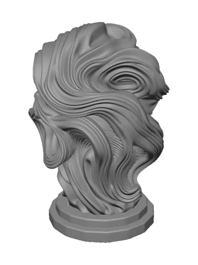 3D model for Pode para vela a ser impresso em argila com.uma textura bem estilosa e charmosa