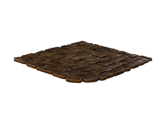 Stone flooring - Cobblestone 3D model, vytvořený pomocí AI